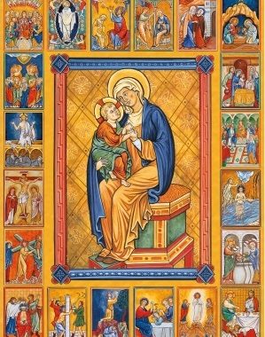 icone des 20 mysteres du rosaire